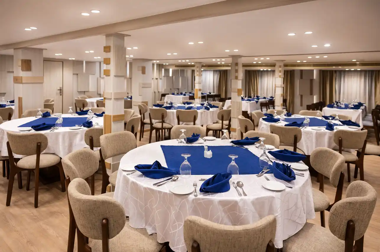 Restaurant aboard the MS Alma Nile Cruise Nile cruise